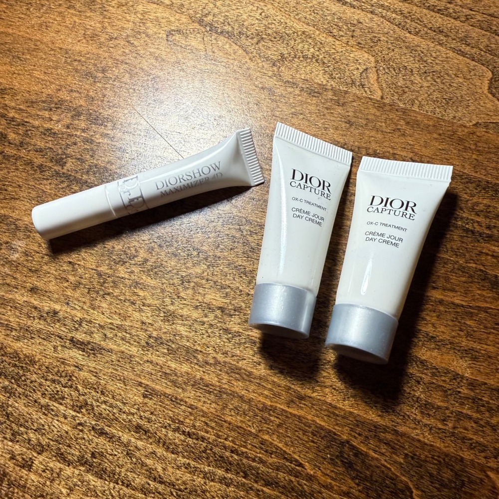 Dior Capture Totale Day Cream & Diorshow Maximizer 4D Lash Primer Sample Set 3pc